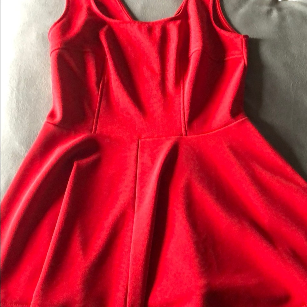 Lulus Red fit and flare dress